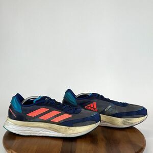 Mens Adidas Adizero Boston 10 Blue Athletic Running Shoes‎ Sneakers Size 11.5 M